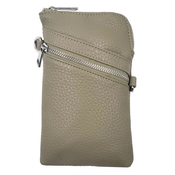 NWT “K•Carroll” Avocado “Carrie Crossbody Bag” measures 6.5"W x 3.75"H x 0.25" D - Picture 1 of 7